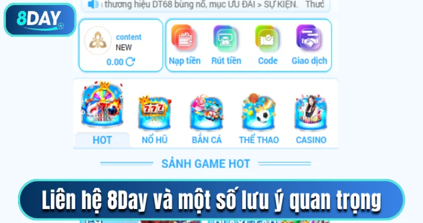 Liên hệ nhà cái và một số lưu ý quan trọng