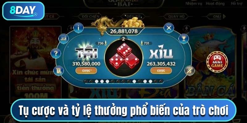 Tụ cược và tỷ lệ thưởng phổ biến của trò chơi